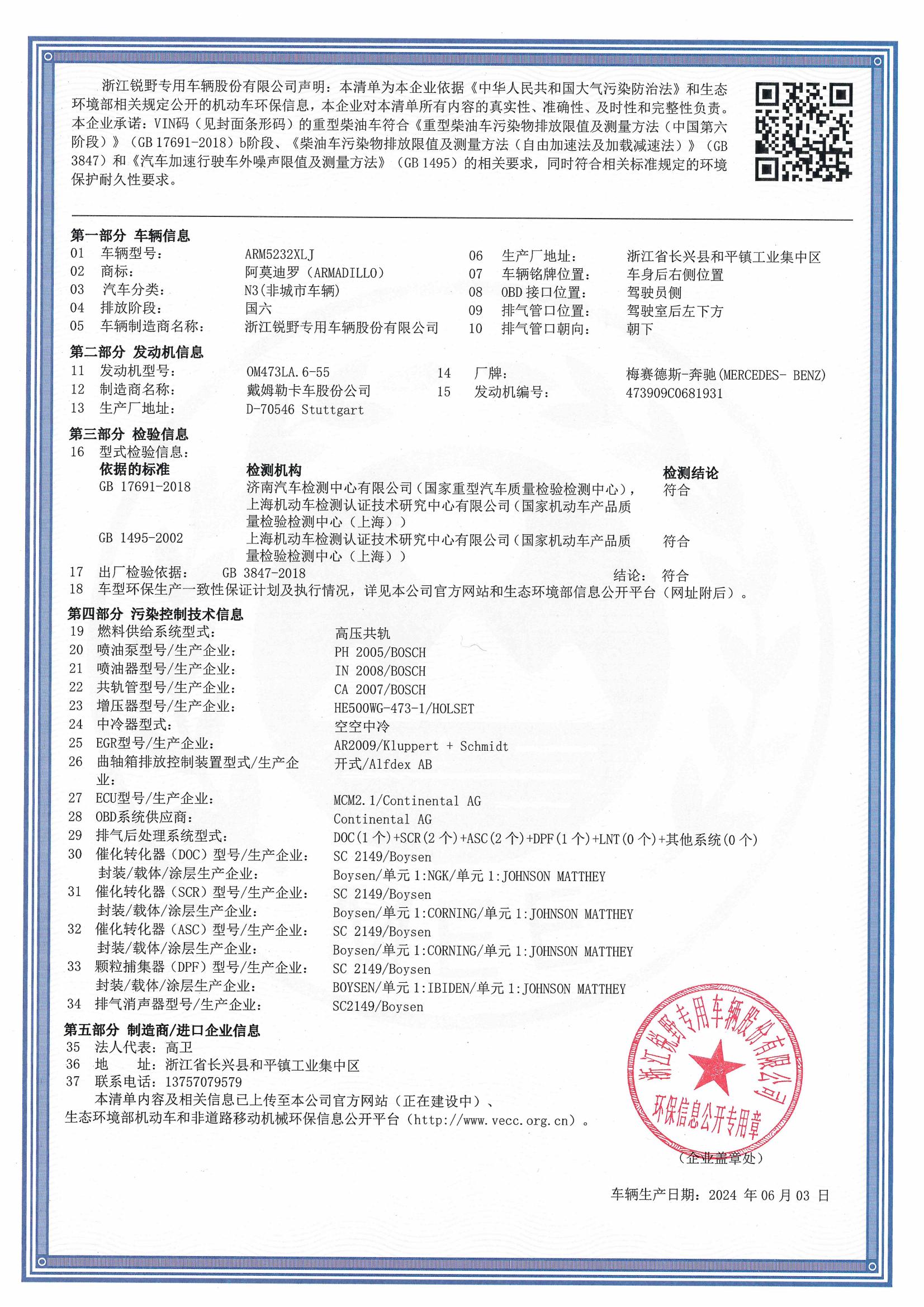车辆环保信息图片