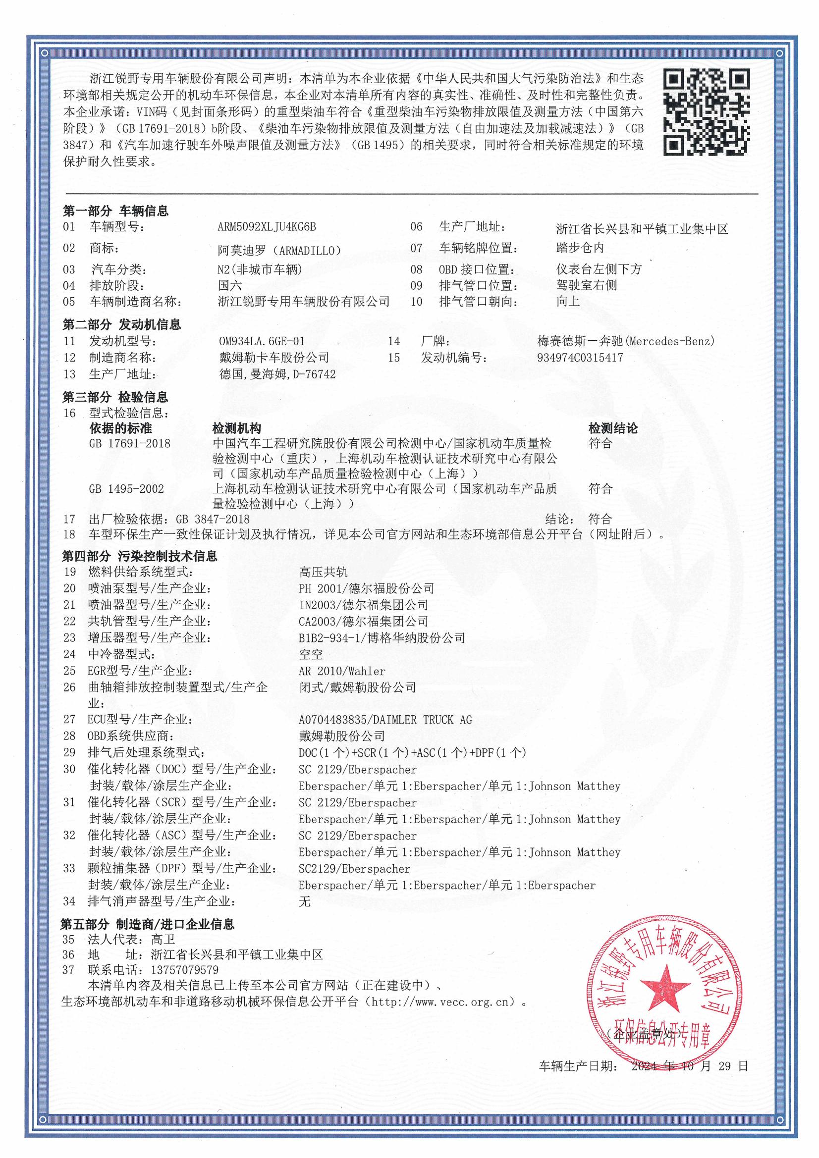 车辆环保信息图片